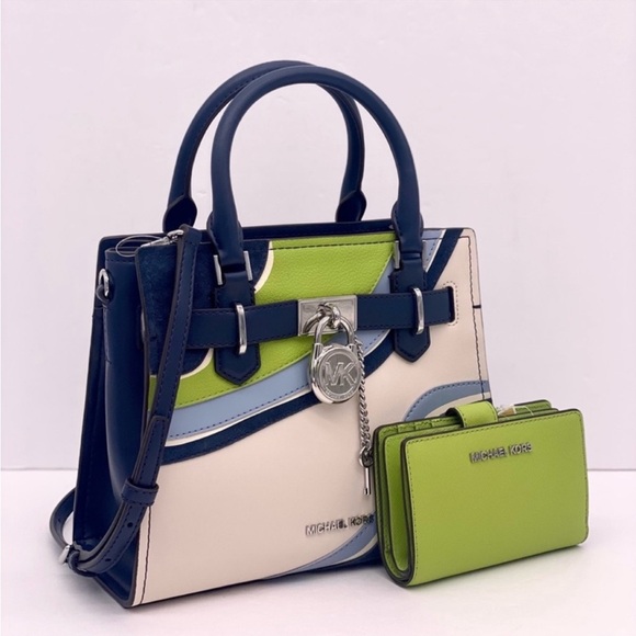 Michael Kors Small Hamilton Satchel Crossbody and Wallet Set - Picture 2 of 13